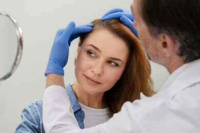 la dermopigmentation capillaire connue dans le monde du maquillage permanent des sourcils mais ici il est destiné au cuir chevelu. votre spécialiste à Annecy.