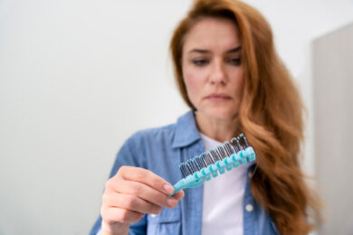 alopécie androgénétique féminine, une solution pour dissimuler la perte de cheveux.